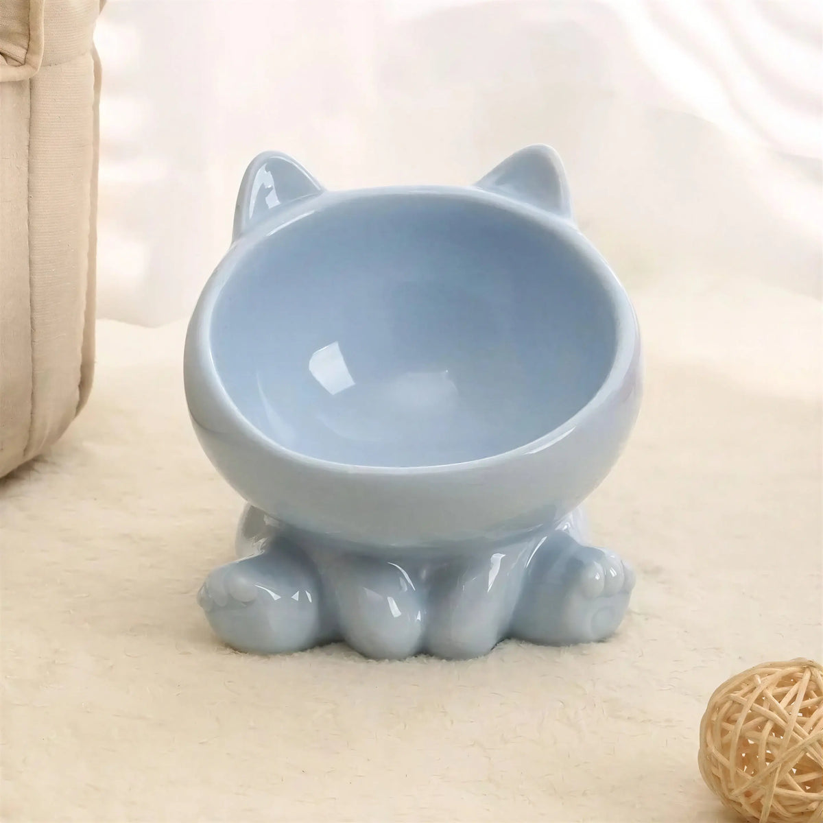 Bol en céramique à pieds hauts pour chat Pour toi Mon chat