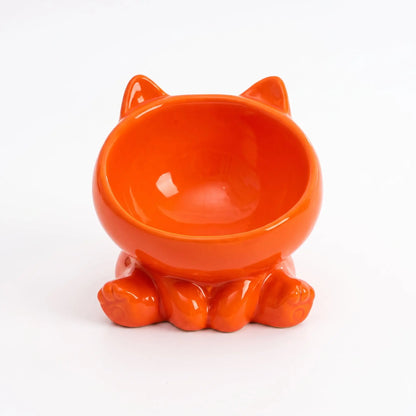 Bol en céramique à pieds hauts pour chat Pour toi Mon chat