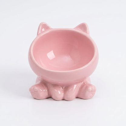 Bol en céramique à pieds hauts pour chat Pour toi Mon chat