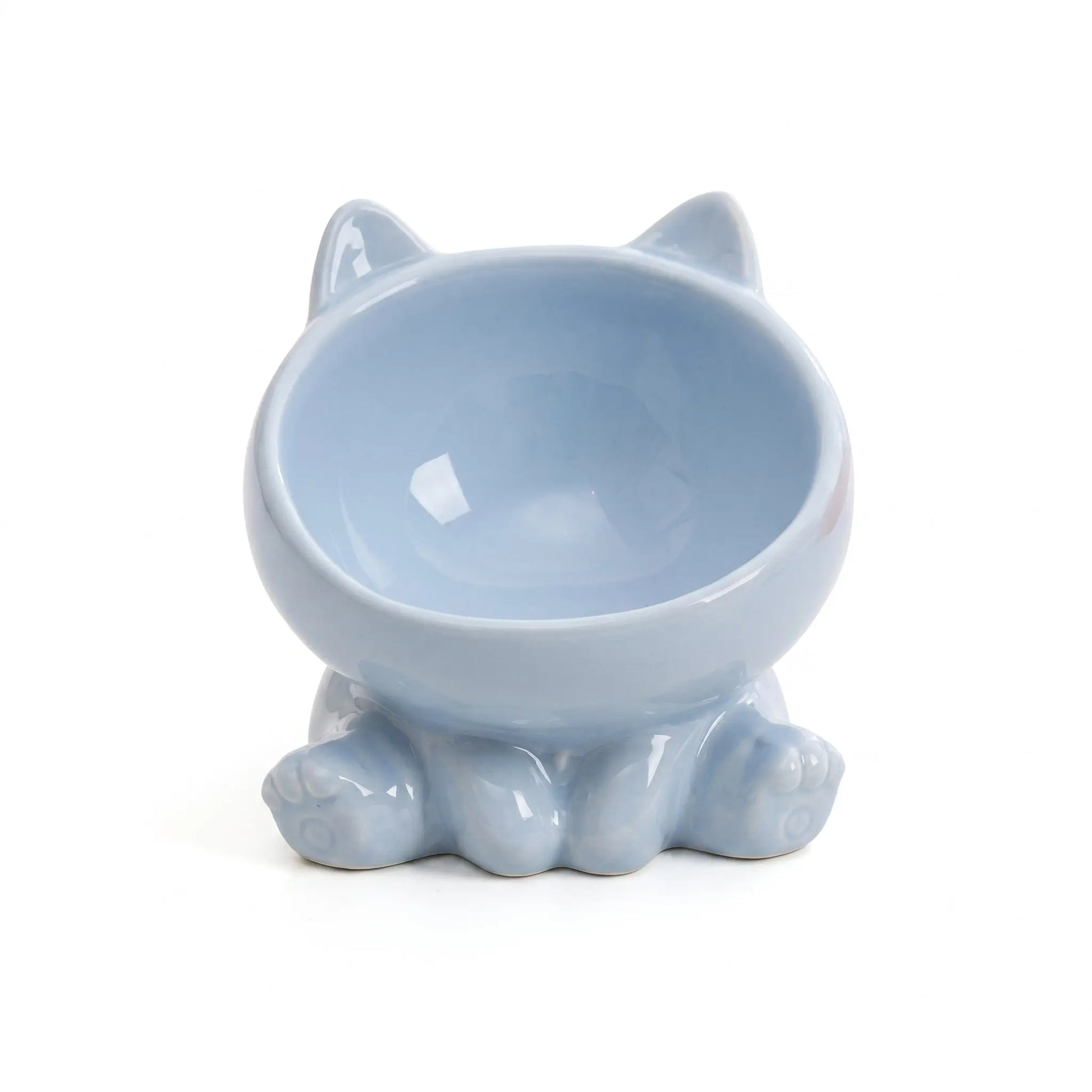 Bol en céramique à pieds hauts pour chat Pour toi Mon chat