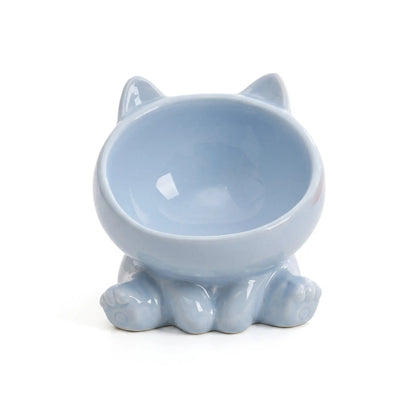 Bol en céramique à pieds hauts pour chat Pour toi Mon chat