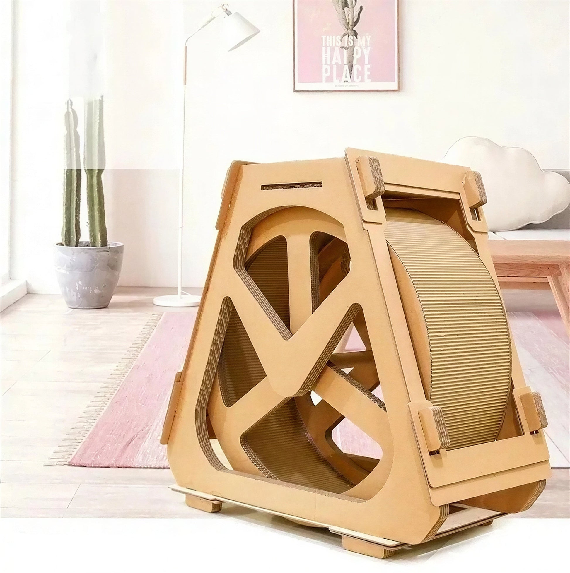Roue pour Chat et Grattoir en Carton Pour toi Mon chat