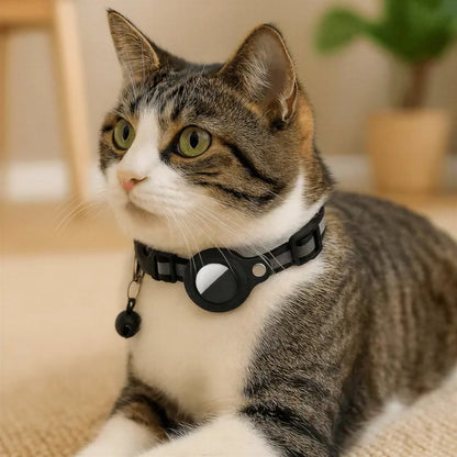 Collier GPS Chat - Support Airtag, Collier de Suivi Anti Perte Pour toi Mon chat