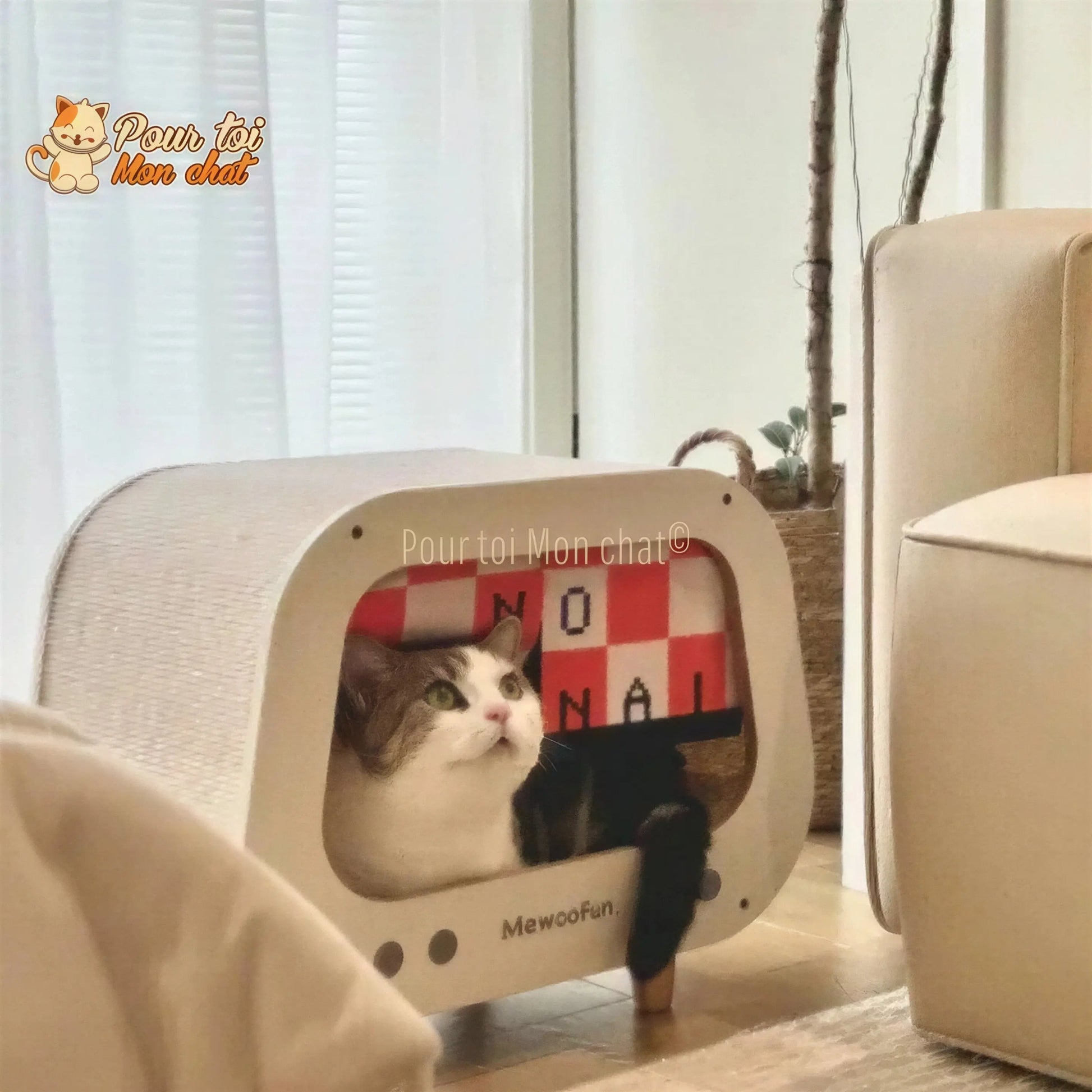 CABANE, LIT, MAISON - POUR CHAT MODERNE EN BOIS - TheRadioChat™ Pour toi Mon chat