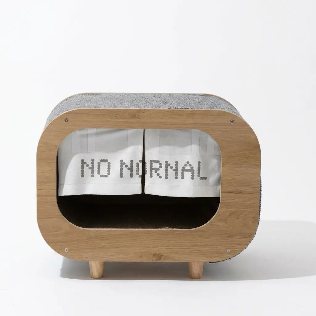 CABANE, LIT, MAISON - POUR CHAT MODERNE EN BOIS - TheRadioChat™ Pour toi Mon chat
