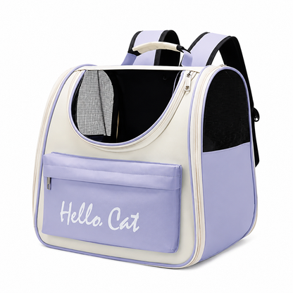 Sac de transport respirant pour chat Pour toi Mon chat