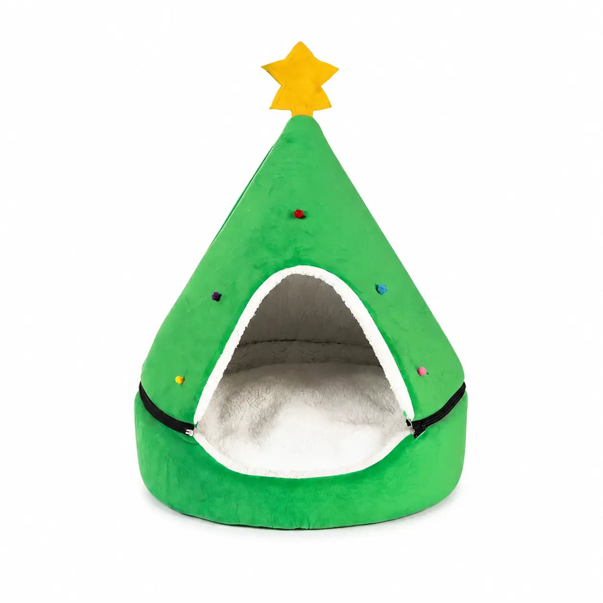 Cabane Pour Chat Sapin De Noel Vert Avec Étoile Jaune Pour toi Mon chat