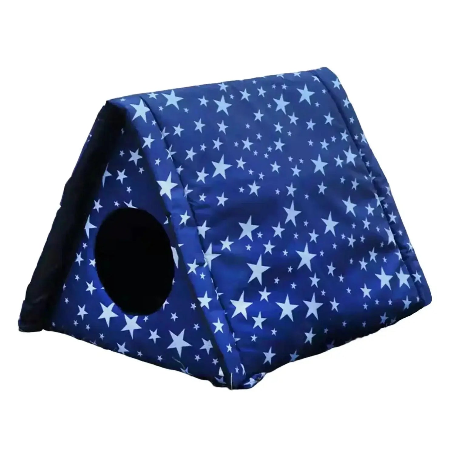 Cabane pour Chat Extérieur Triangulaire avec Imprimé