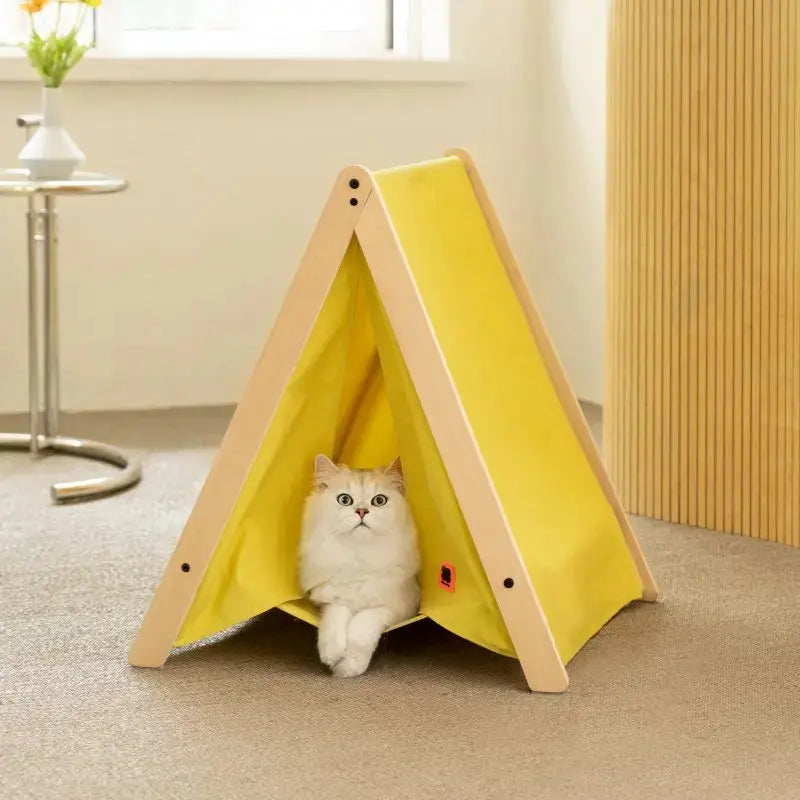 Cabane pour Chat Style Tipi avec Hamac