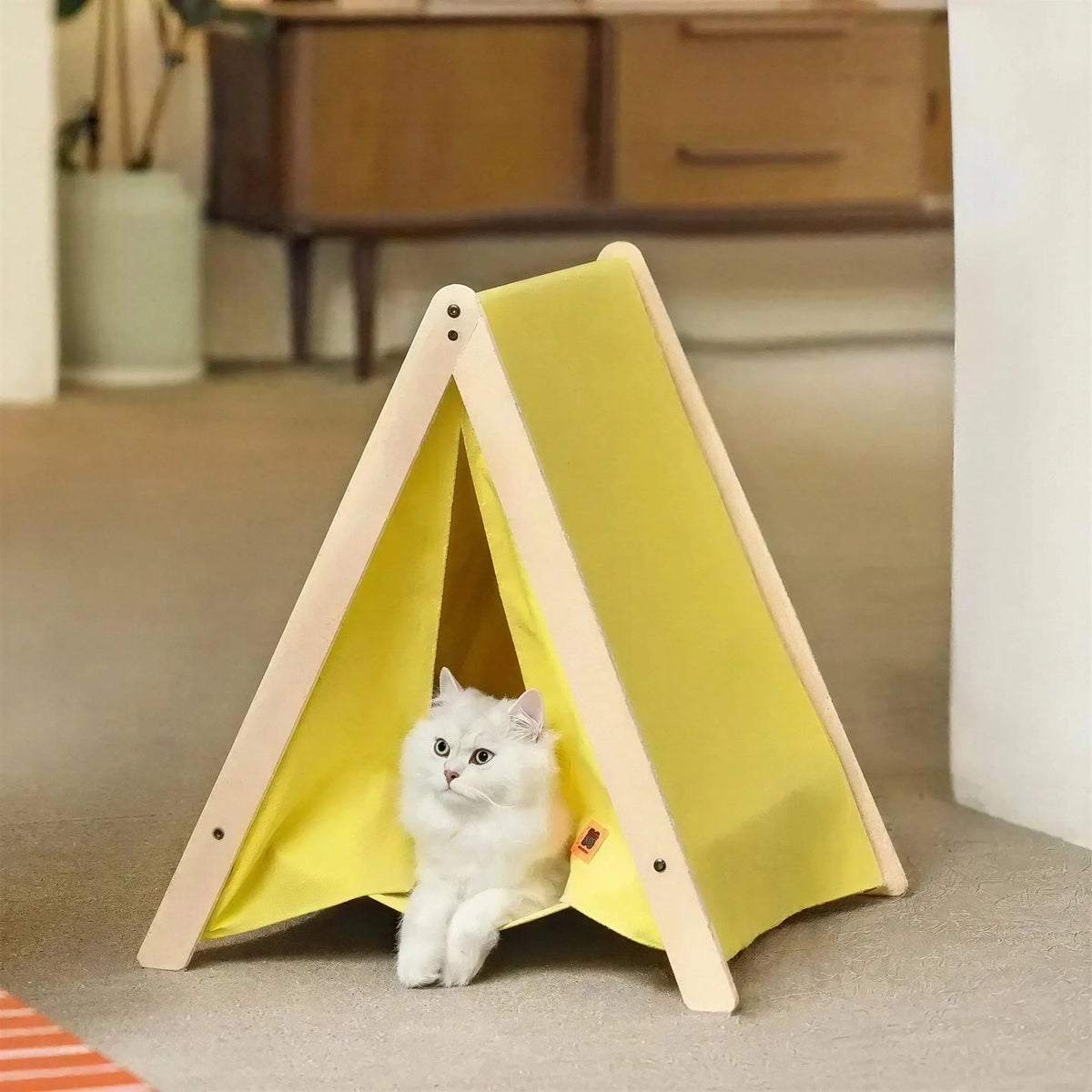 Cabane pour Chat Style Tipi avec Hamac Pour toi Mon chat
