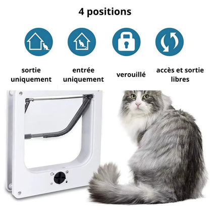 Chatière Moderne avec Contrôle des Sorties Pour toi Mon chat
