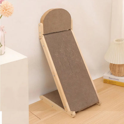 Planche à gratter verticale en bois massif pour chats Pour toi Mon chat