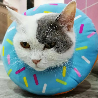 Collerette Gonflable Douce en Forme de Donut pour Chat Pour toi Mon chat