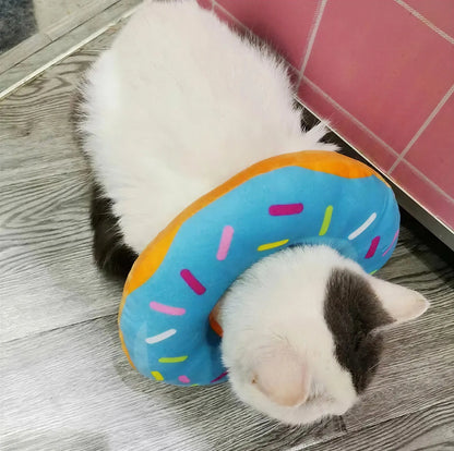 Collerette Gonflable Douce en Forme de Donut pour Chat Pour toi Mon chat