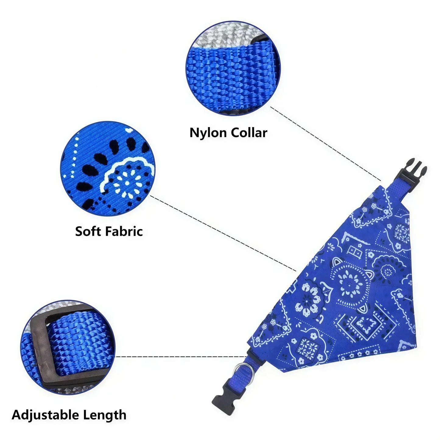 Collier Bandana pour Chat Pour toi Mon chat