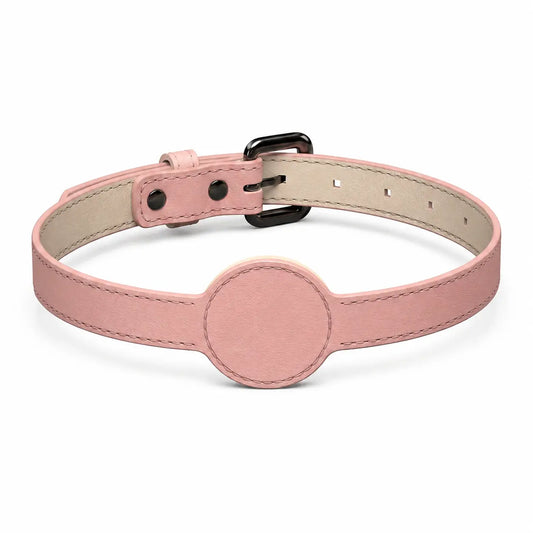 Collier Chat Anti Étranglement avec Emplacement pour Airtag en Silicone et Simili cuir Pour toi Mon chat