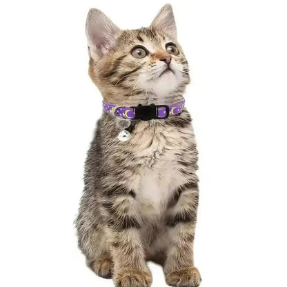 Collier pour Chat Lune Etoile avec Clochette Pour toi Mon chat