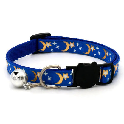 Collier pour Chat Lune Etoile avec Clochette Pour toi Mon chat