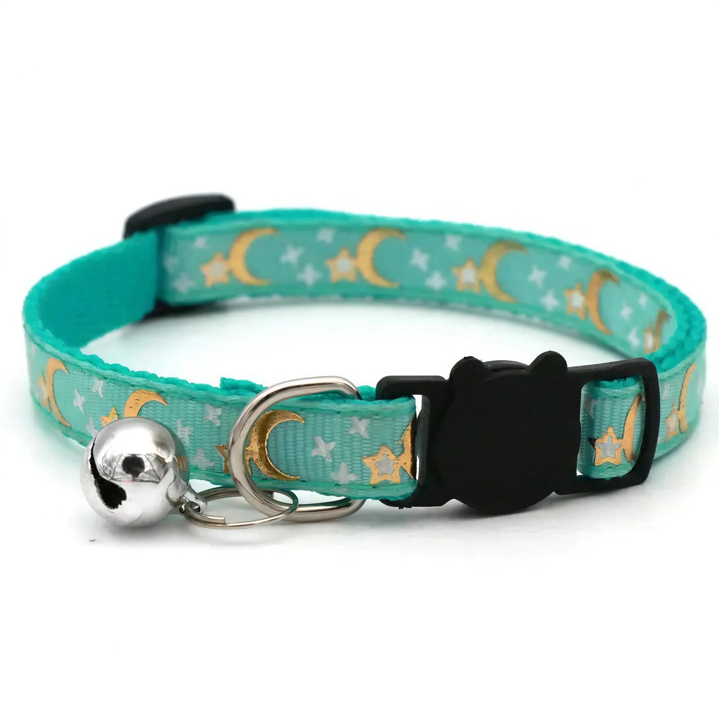 Collier pour Chat Lune Etoile avec Clochette Pour toi Mon chat