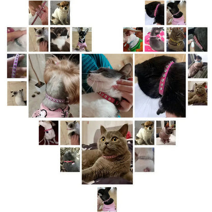 Collier pour Chat avec Strass Pour toi Mon chat