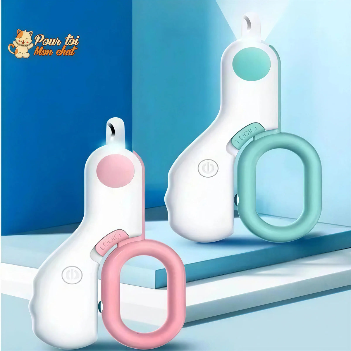 Coupe ongles sécurisé à LED - chat - chien - lapin - GriffouNet’™ Pour toi Mon chat