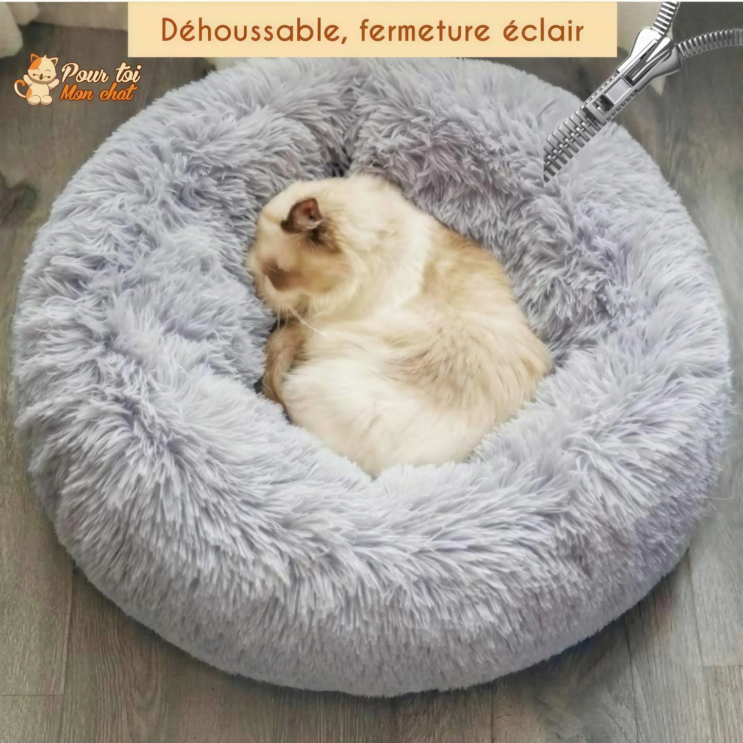 Coussin chat, maison pour chat, niche pour chat, COUSSINOO™ Pour toi Mon chat