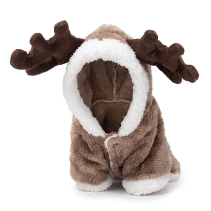 Manteau pour Chat Style Combinaison avec des Cornes de Cerf sur la Capuche Pour toi Mon chat