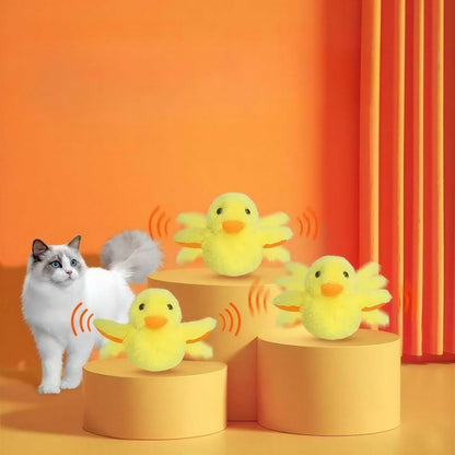 Jouet canard en peluche électrique pour chats Pour toi Mon chat