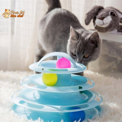 Jouet pour Chat avec Balles - Jeu2pistes™ Pour toi Mon chat