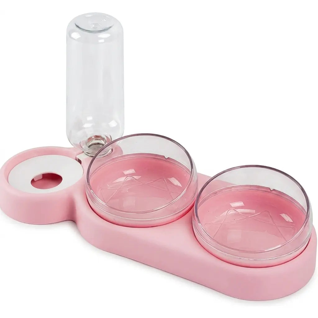Distributeur de Croquettes et Eau pour Chat - TrioCatBowl™ Pour toi Mon chat