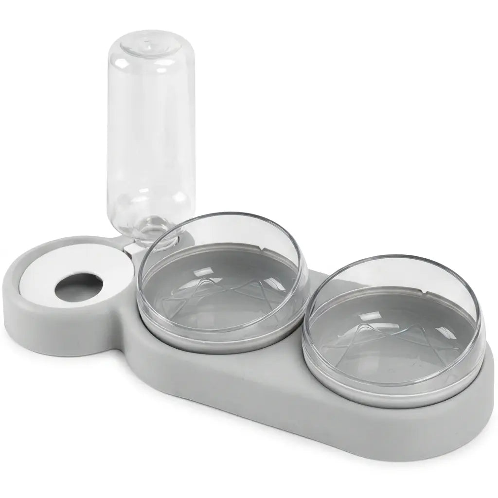 Distributeur de Croquettes et Eau pour Chat - TrioCatBowl™ Pour toi Mon chat