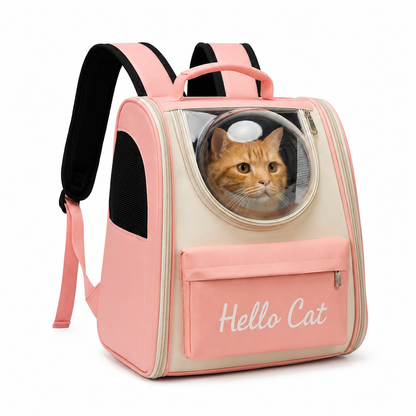 Sac a Dos Chat - Hello Cat Mission Spatiale pour Votre Animal de Compagnie Pour toi Mon chat