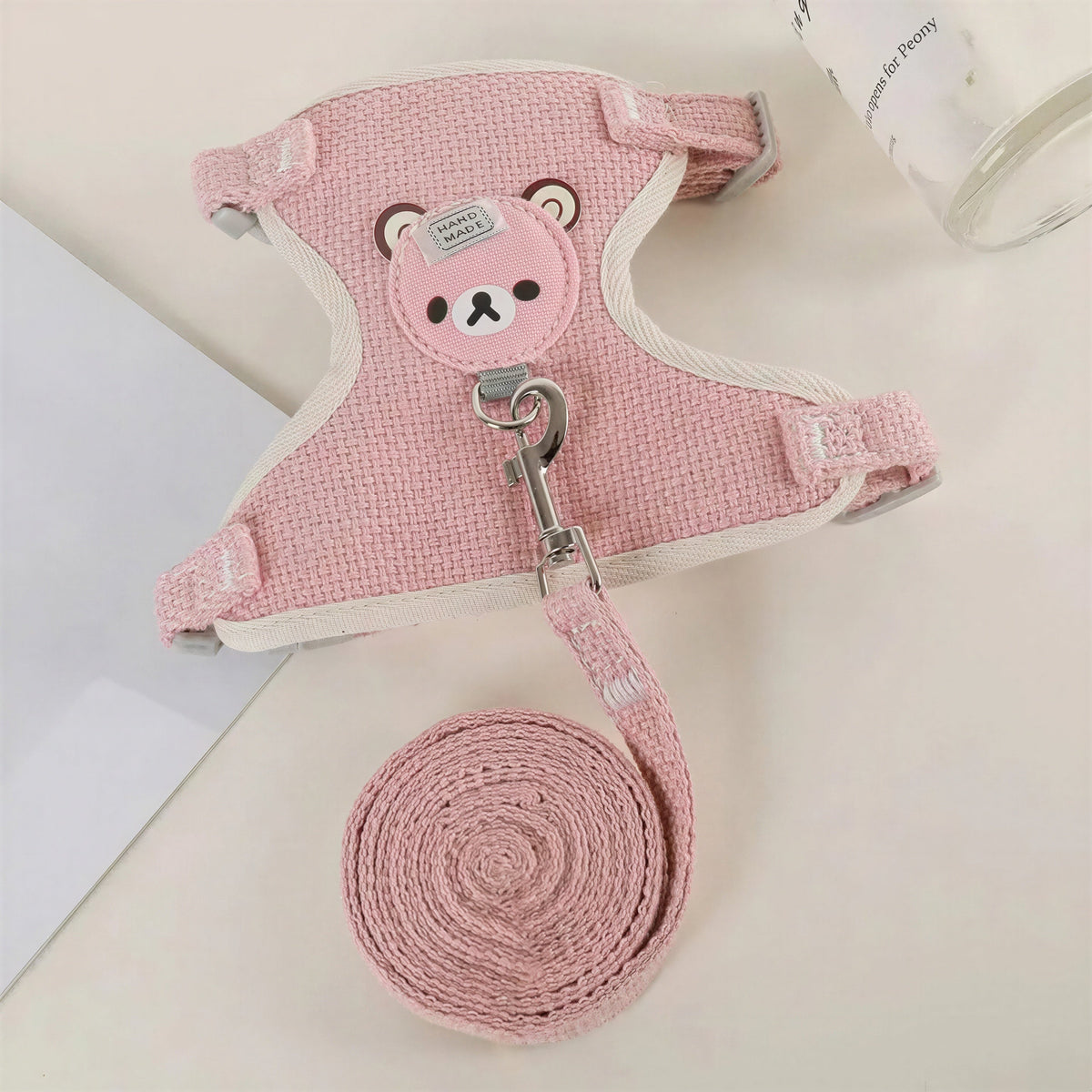 Sangle de poitrine en glaçure avec design d'ourson pour chat Pour toi Mon chat