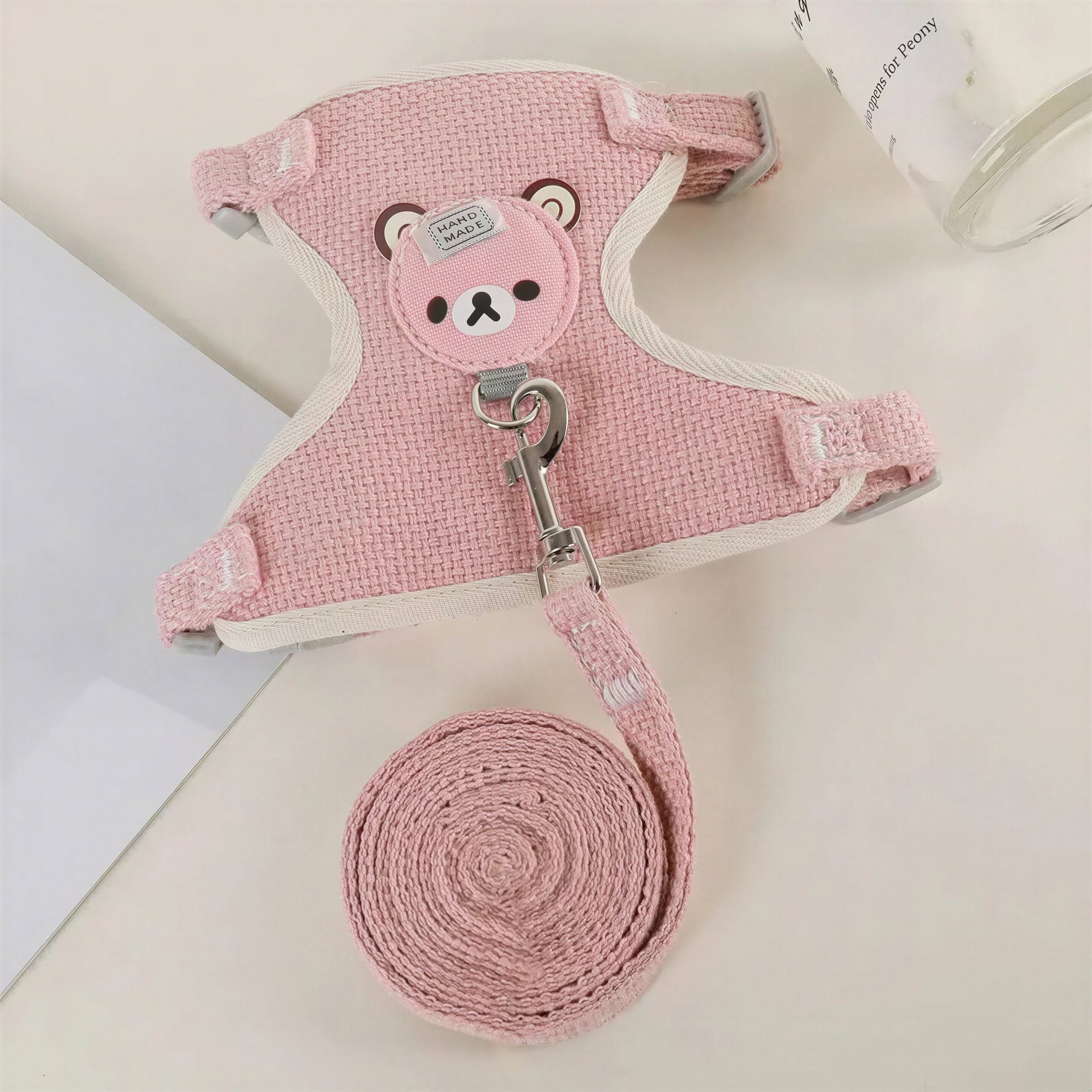Sangle de poitrine en glaçure avec design d'ourson pour chat Pour toi Mon chat