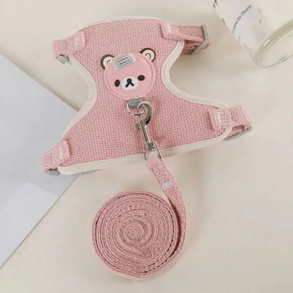 Sangle de poitrine en glaçure avec design d'ourson pour chat Pour toi Mon chat