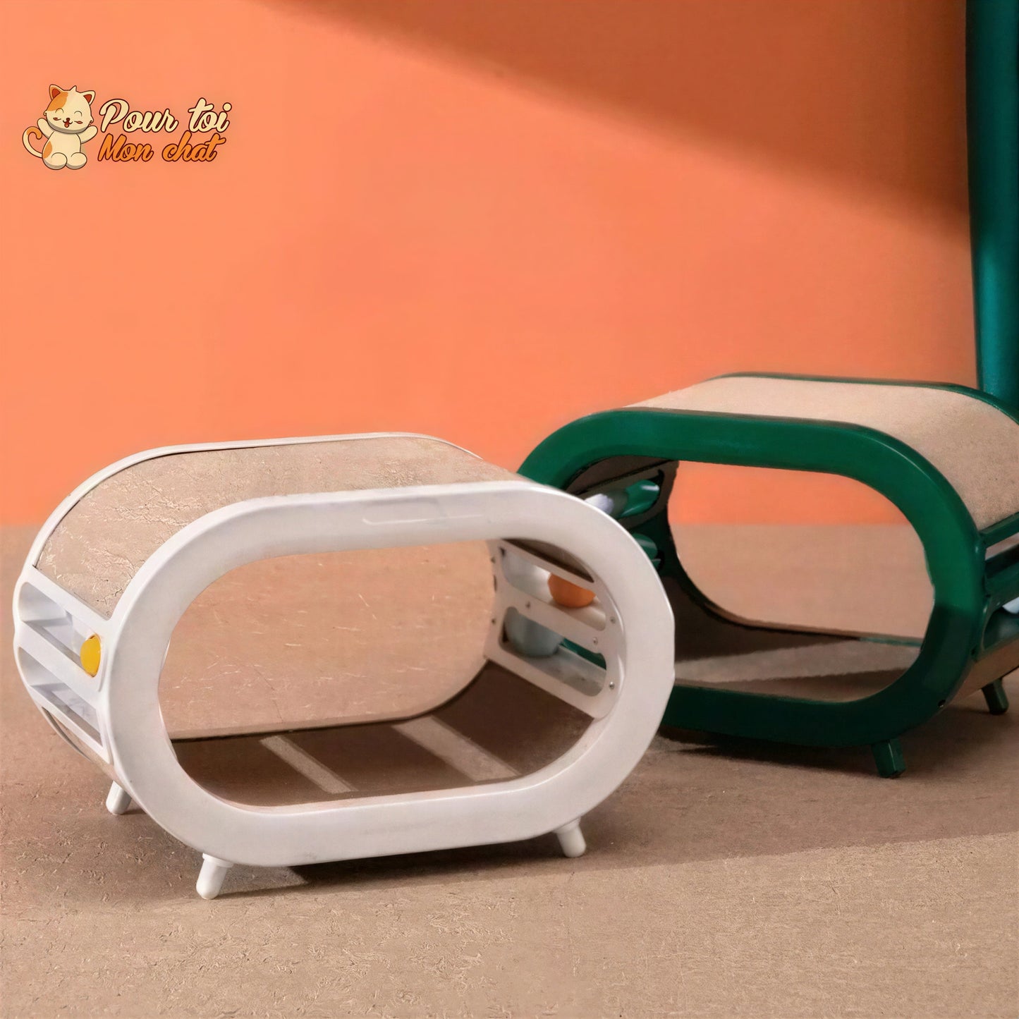 Griffoir ludique, design et spacieux pour chats Pour toi Mon chat
