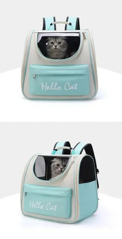 Sac à dos de transport respirant pour chat Pour toi Mon chat