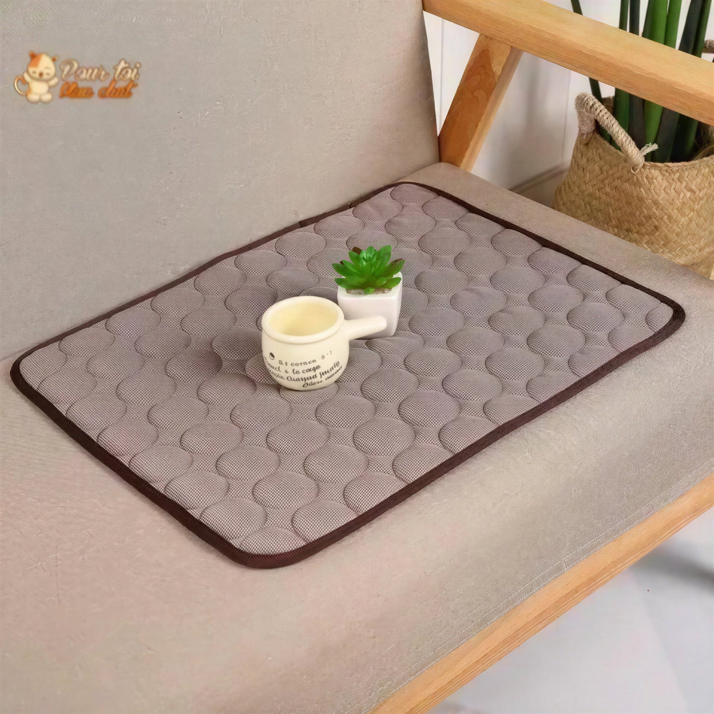 Tapis rafraîchissant & reposant - CHATauFrais™ Pour toi Mon chat
