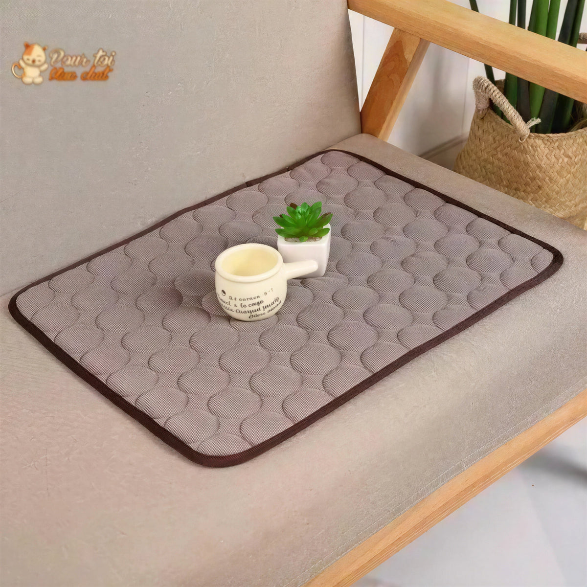 Tapis rafraîchissant & reposant - CHATauFrais™ Pour toi Mon chat