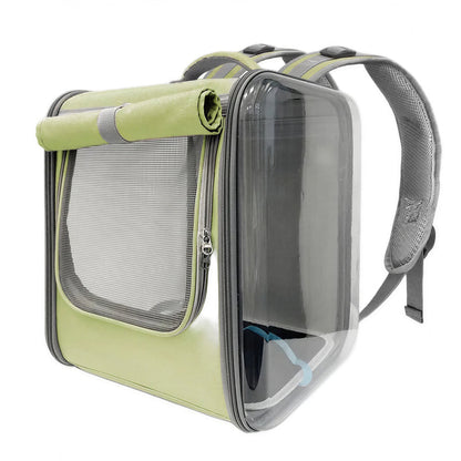 Sac à dos carré de transport spacieux pour chat Pour toi Mon chat