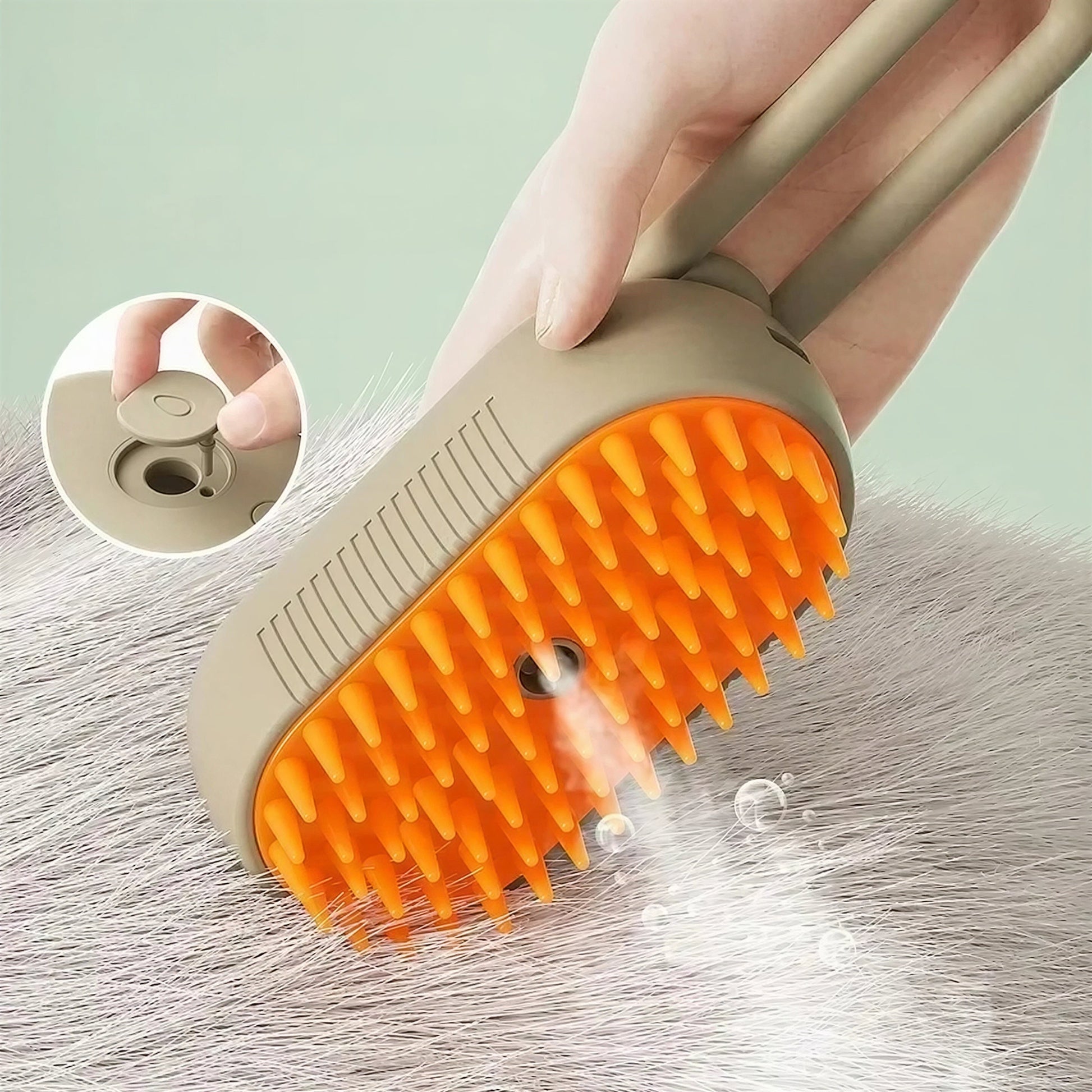 Brosse Chat Poil Long à Vapeur et Massante Pour toi Mon chat