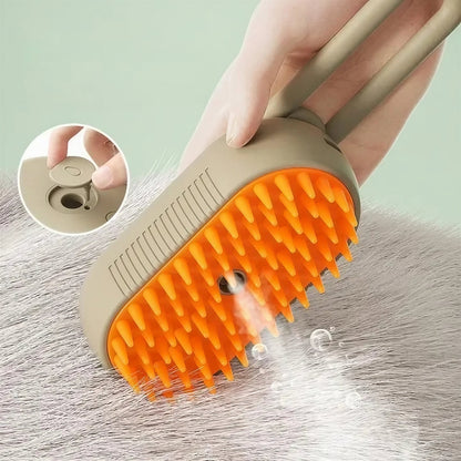 Brosse Chat Poil Long à Vapeur et Massante Pour toi Mon chat