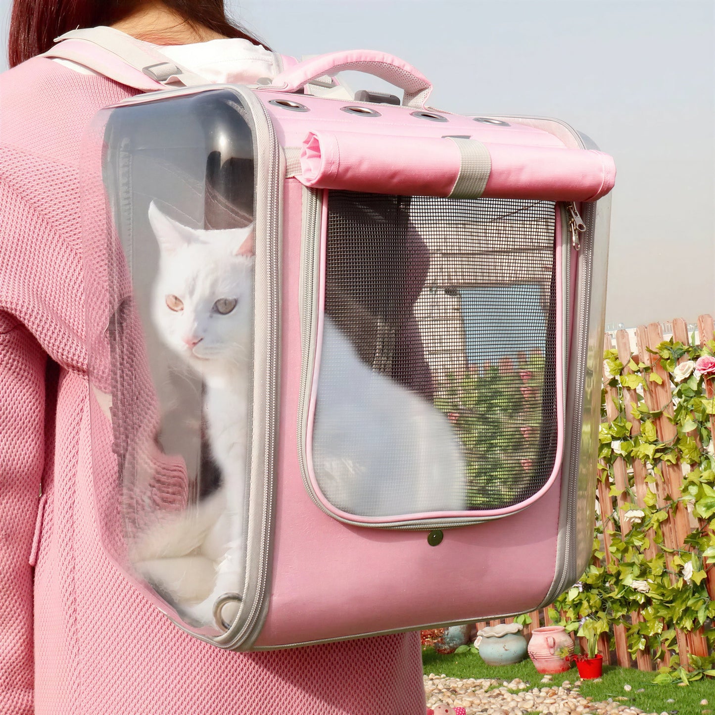 Sac à dos pour chat portable et respirant Pour toi Mon chat