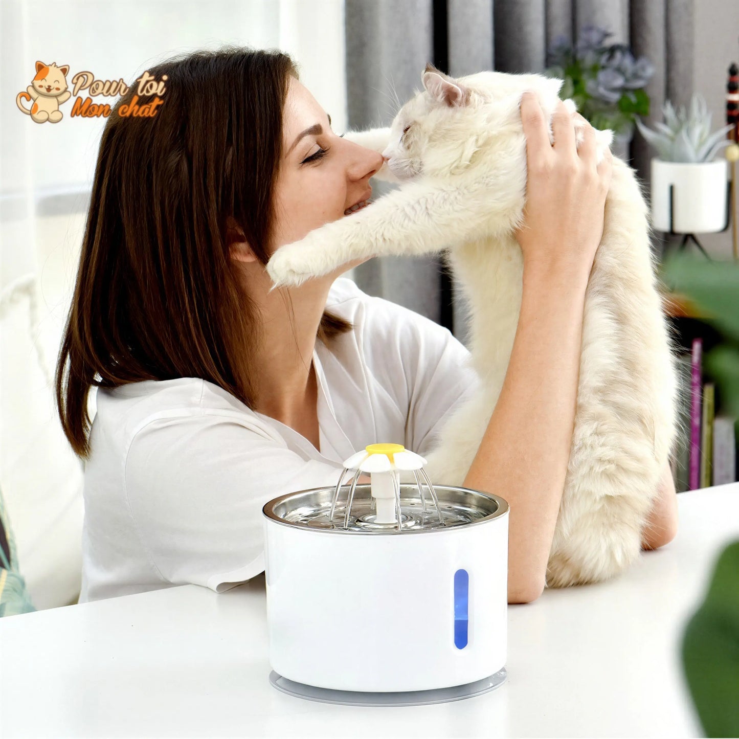 Fontaine à Eau Silencieuse pour Chat - WaterCat™ Pour toi Mon chat