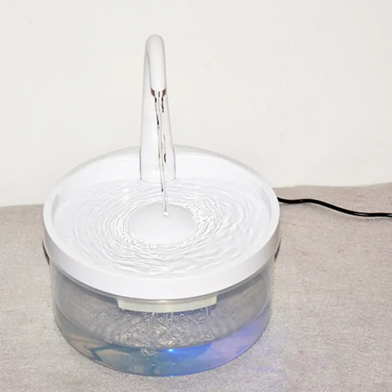 Fontaine à eau automatique silencieuse avec filtration et lampe pour chat Pour toi Mon chat
