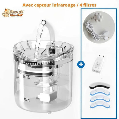 Fontaine à eau pour chat avec capteur automatique Pour toi Mon chat
