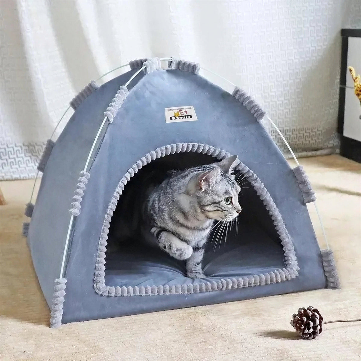 Cabane pour Chat en Forme de Toile de Tente Pour toi Mon chat