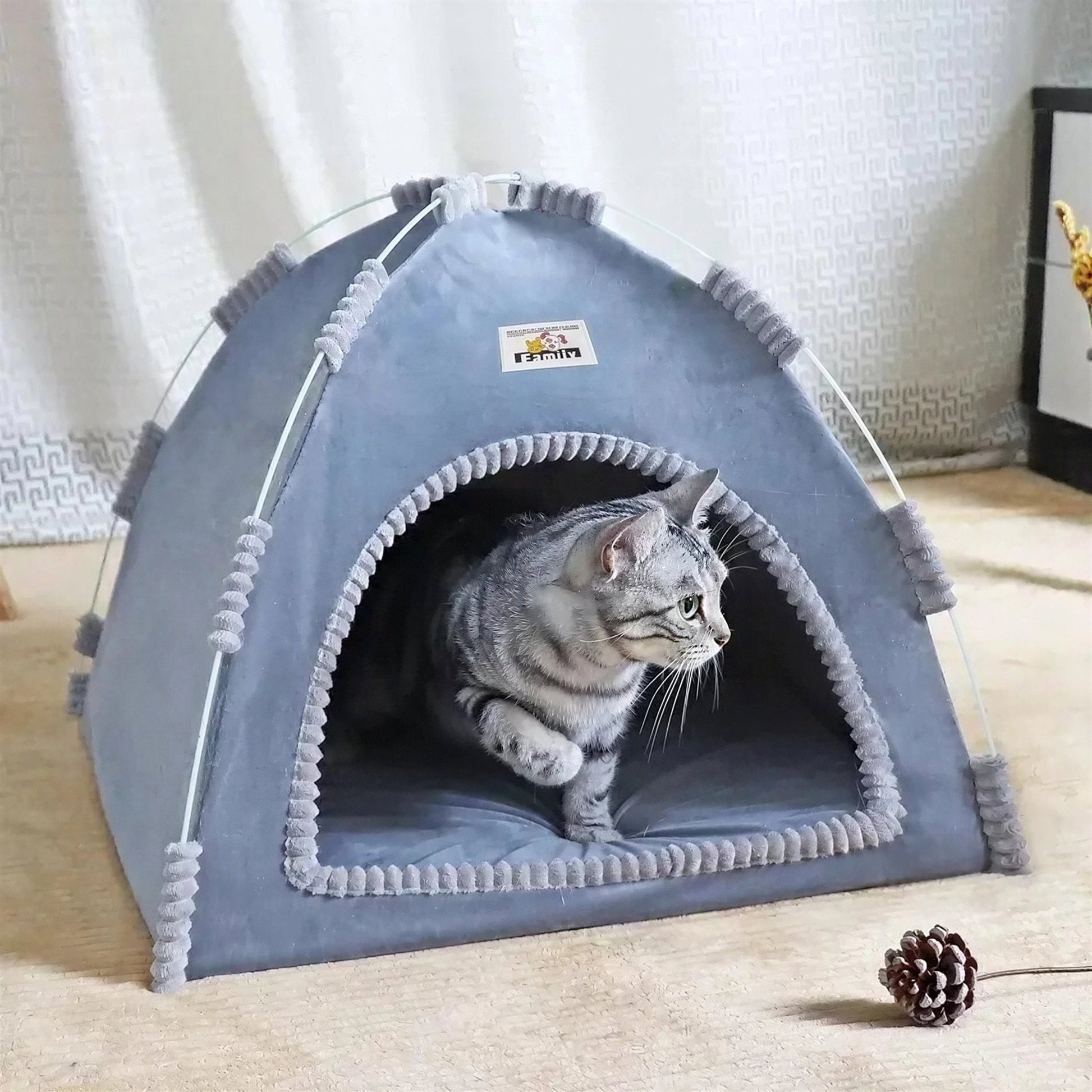 Cabane pour Chat en Forme de Toile de Tente Pour toi Mon chat