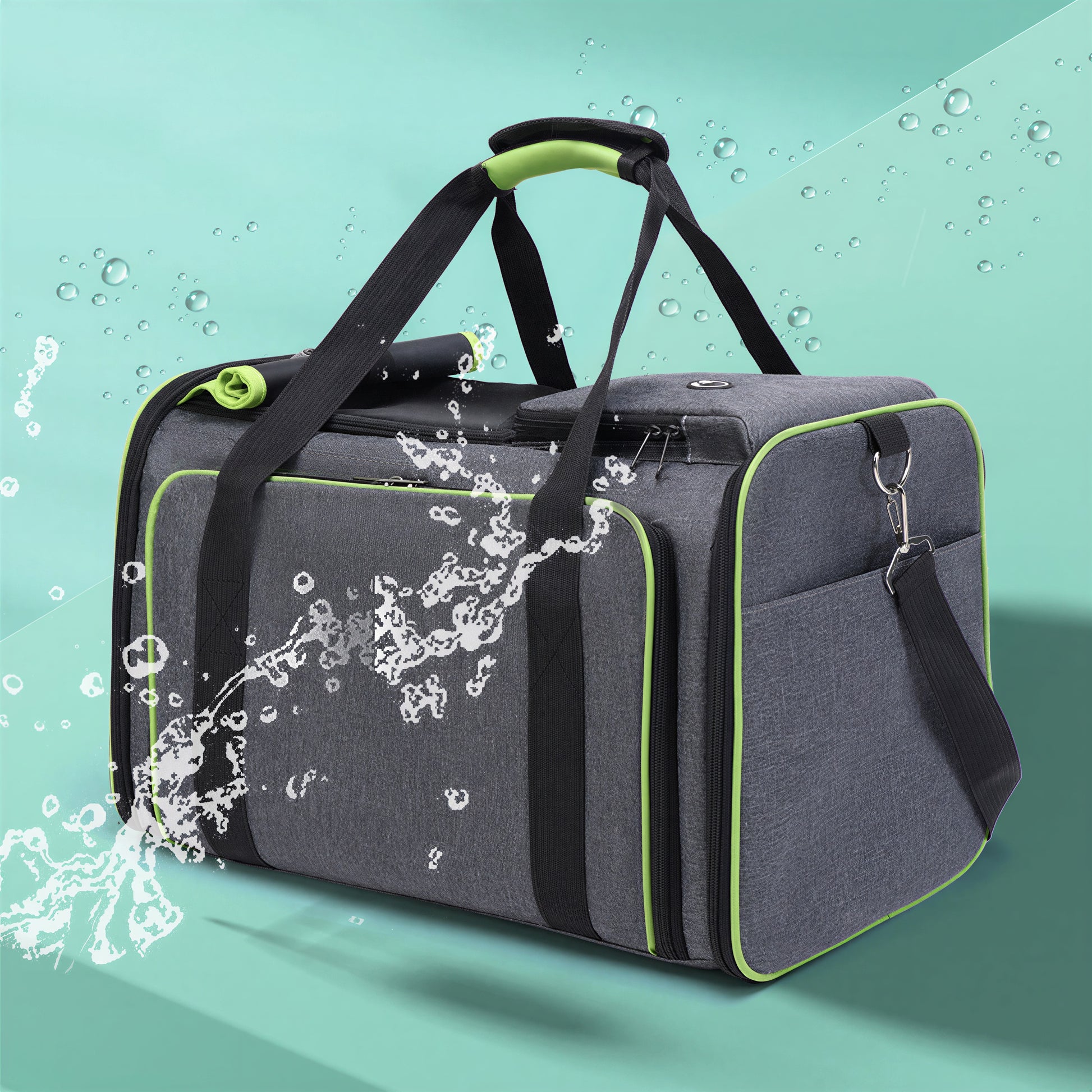 Sac de transport pliable et respirant en tissu oxford pour chat - vue 4