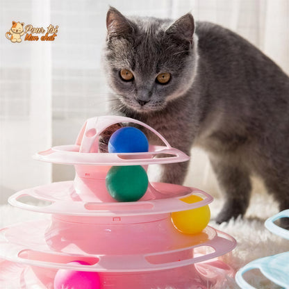 Jouet pour Chat avec Balles - Jeu2pistes™ Pour toi Mon chat